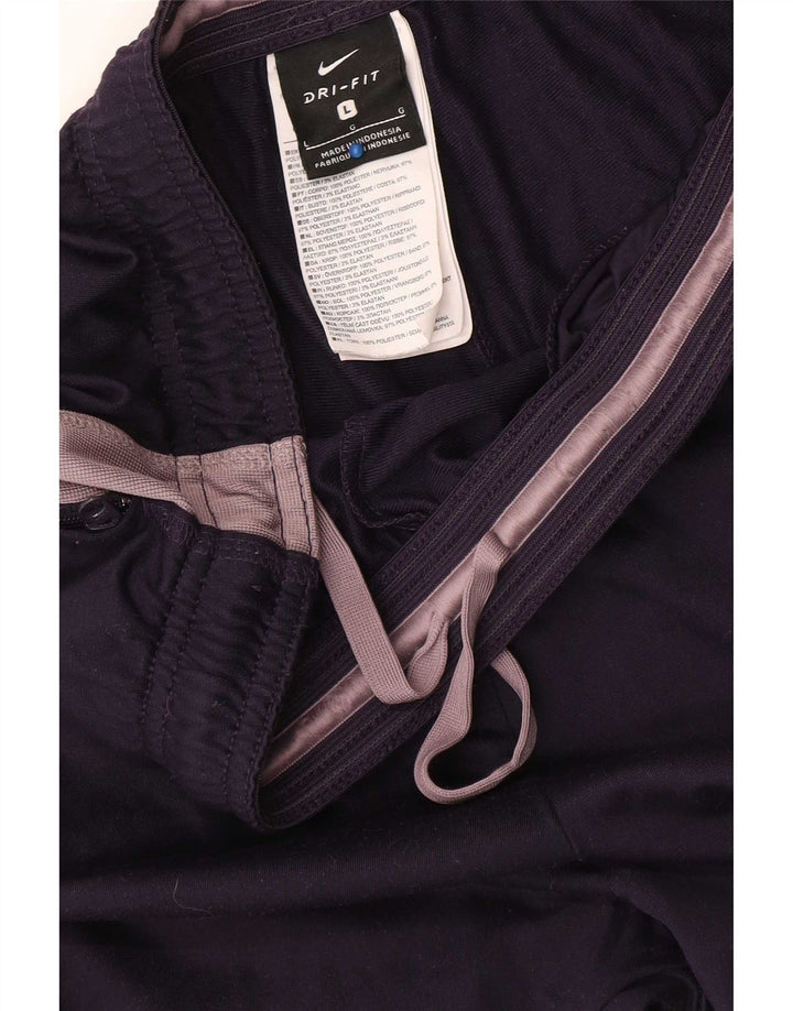 Pantaloni de trening Nike pentru femei Marea Britanie 14, mari, bleumarin, poliester color bloc