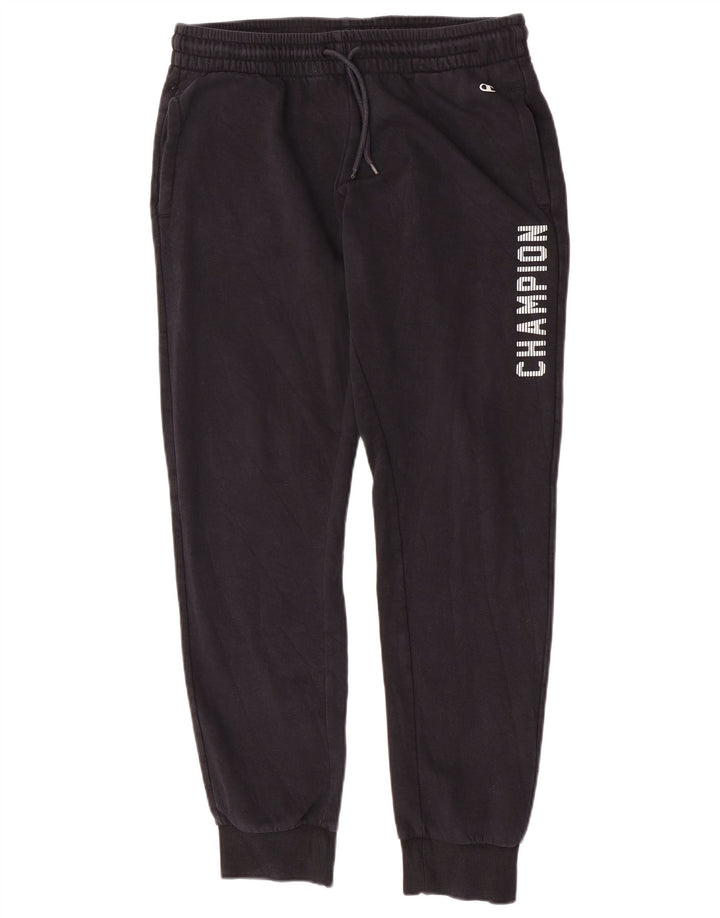 Pantaloni de trening grafic pentru bărbați Champion Pantaloni de jogging, mari, negri