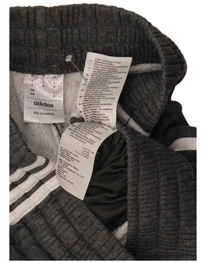 Pantaloni de trening Adidas pentru bărbați Joggeri din bumbac gri mediu