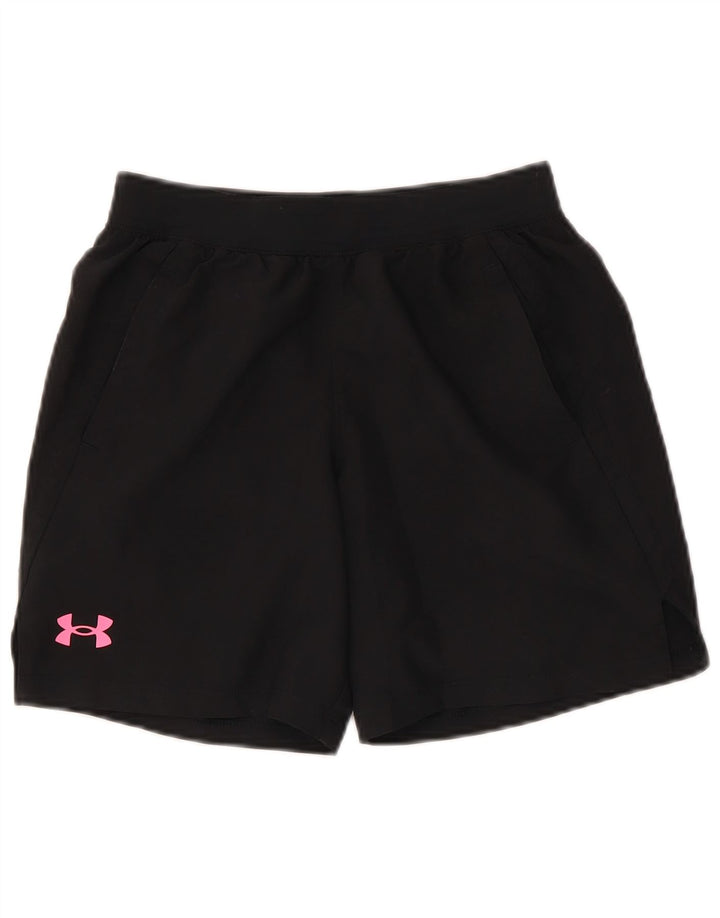Pantaloni scurți sport grafic pentru fete Under Armour 9-10 ani poliester negru mediu