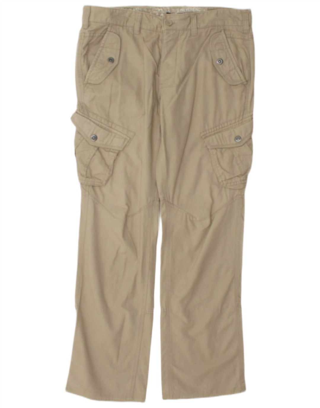 Pantaloni Cargo Drepți Vintage Bărbați L35 L32 Bej