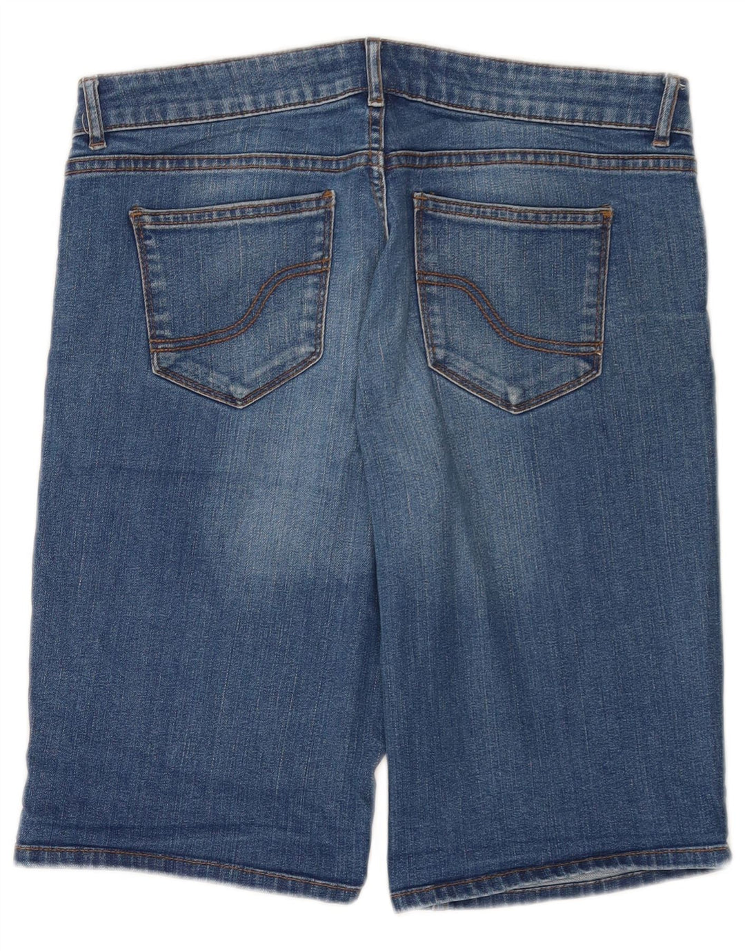 Bermudă pentru femei Fat Face din denim UK 12 Medium W32 Bumbac albastru