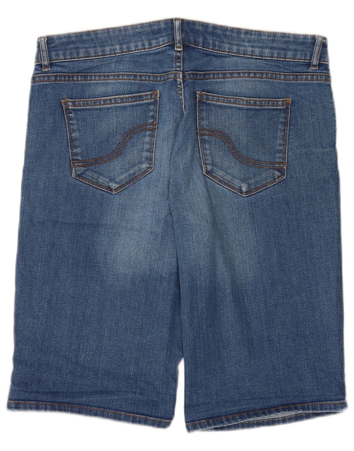 Bermudă pentru femei Fat Face din denim UK 12 Medium W32 Bumbac albastru