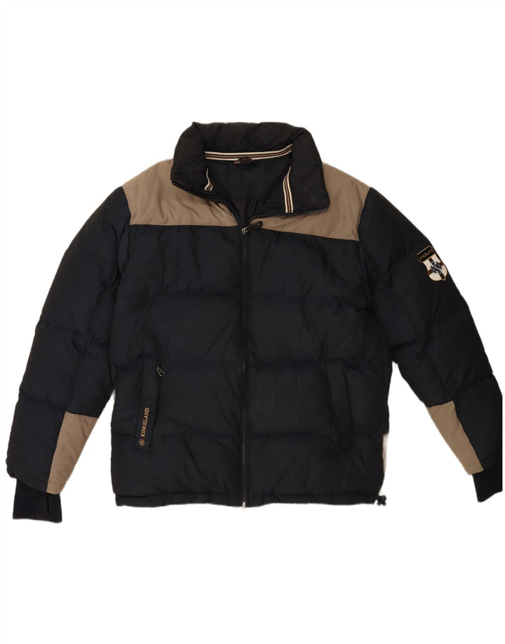 Jachetă căptușită pentru bărbați KINGSLAND UK 42 XL bleumarin poliester color bloc