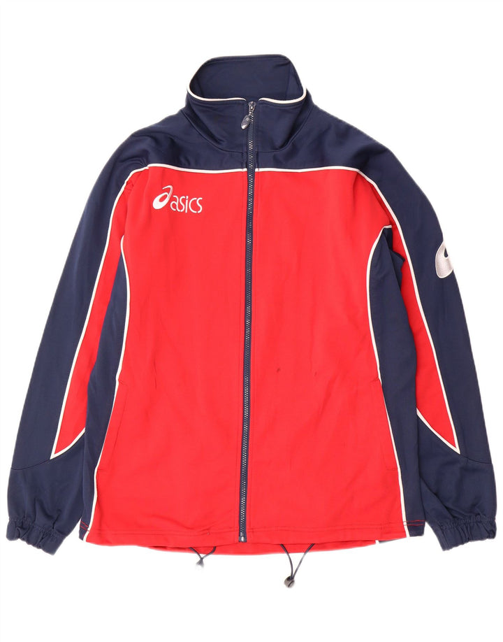 Jachetă de top pentru trening grafic ASICS pentru bărbați, roșu, color bloc