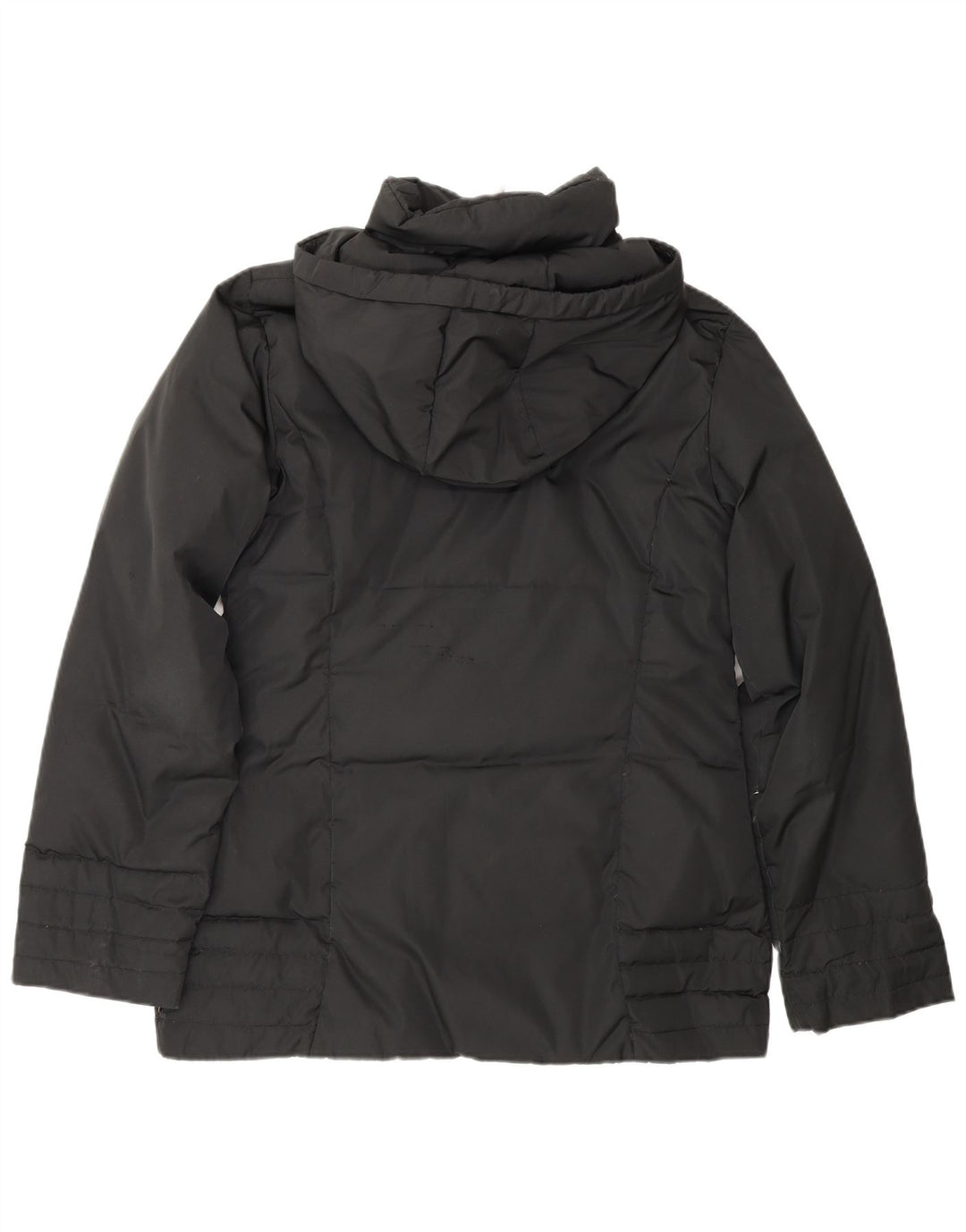 Jachetă căptușită cu glugă Moncler pentru femei Mărimea 2 Poliester negru mediu