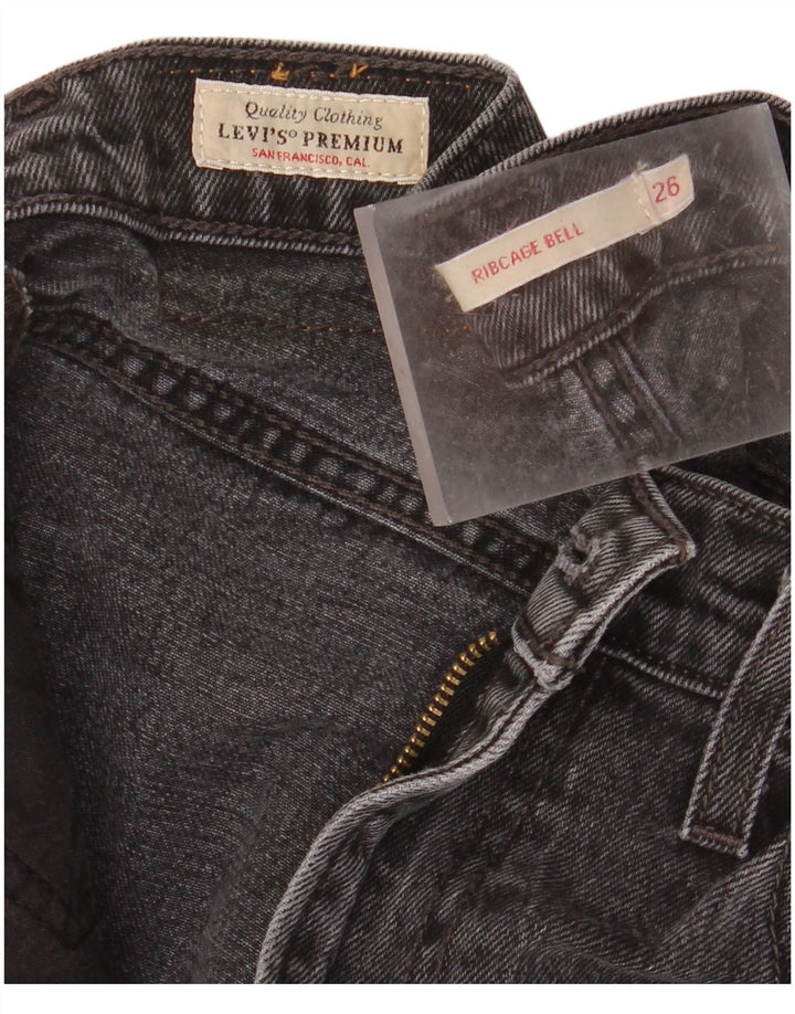 Blugi pentru femei Ribcage cu talie înaltă LEVI'S L26 L32 gri