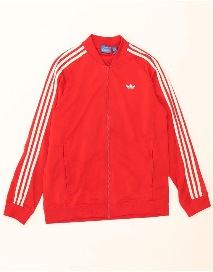 Jachetă de trening pentru bărbați ADIDAS, poliester roșu mare