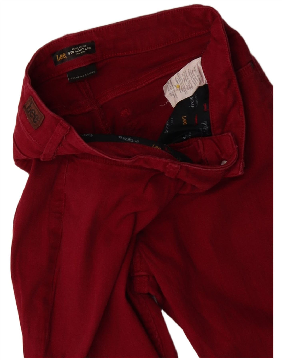 Blugi drepti Lee pentru femei cu talie medie cu talie medie US 8 Medium W30 L29 Roșu