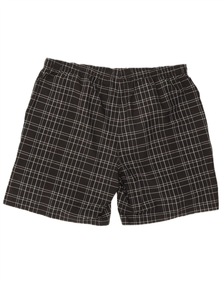 Pantaloni scurți de înot Reebok pentru bărbați 2XL, poliester negru check