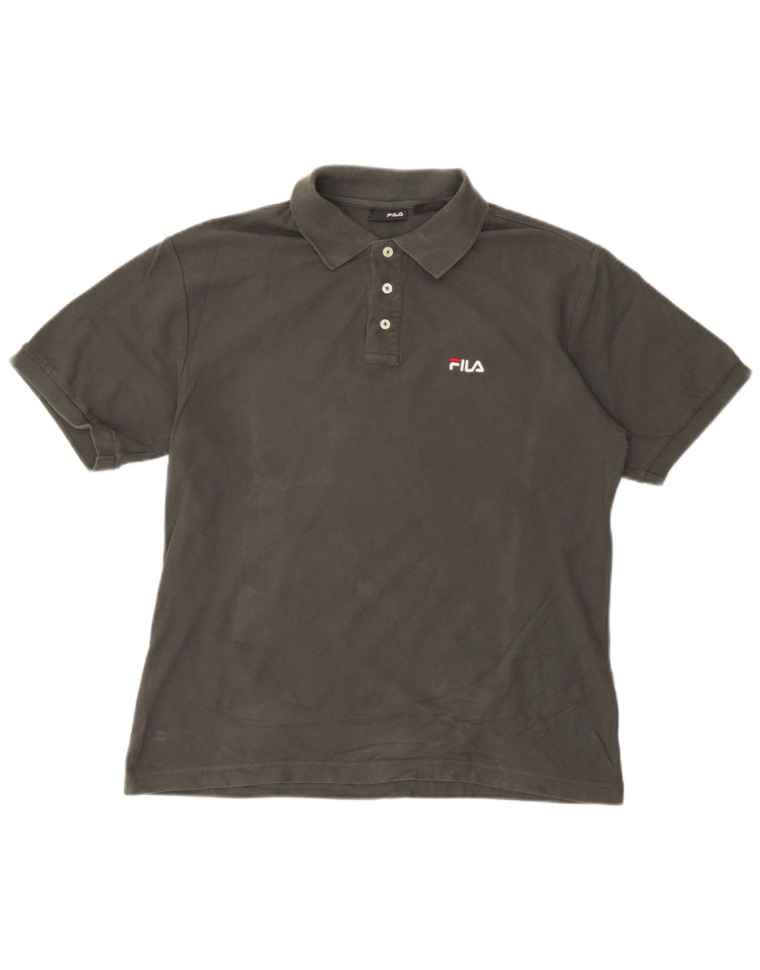 Tricou polo pentru bărbați FILA, mare, gri bumbac