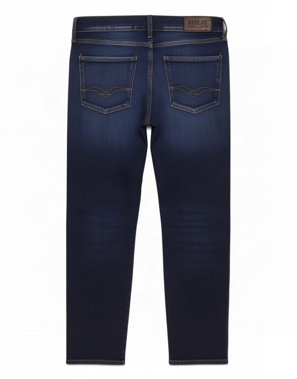 Replay Blugi Anbass Slim pentru femei W32 L27 Bumbac bleumarin
