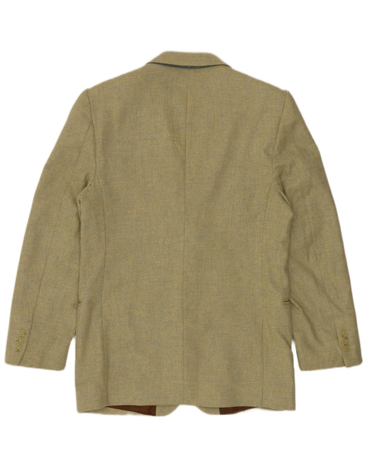 Jachetă pentru bărbați VINTAGE cu 3 nasturi IT 46 Lână verde mică