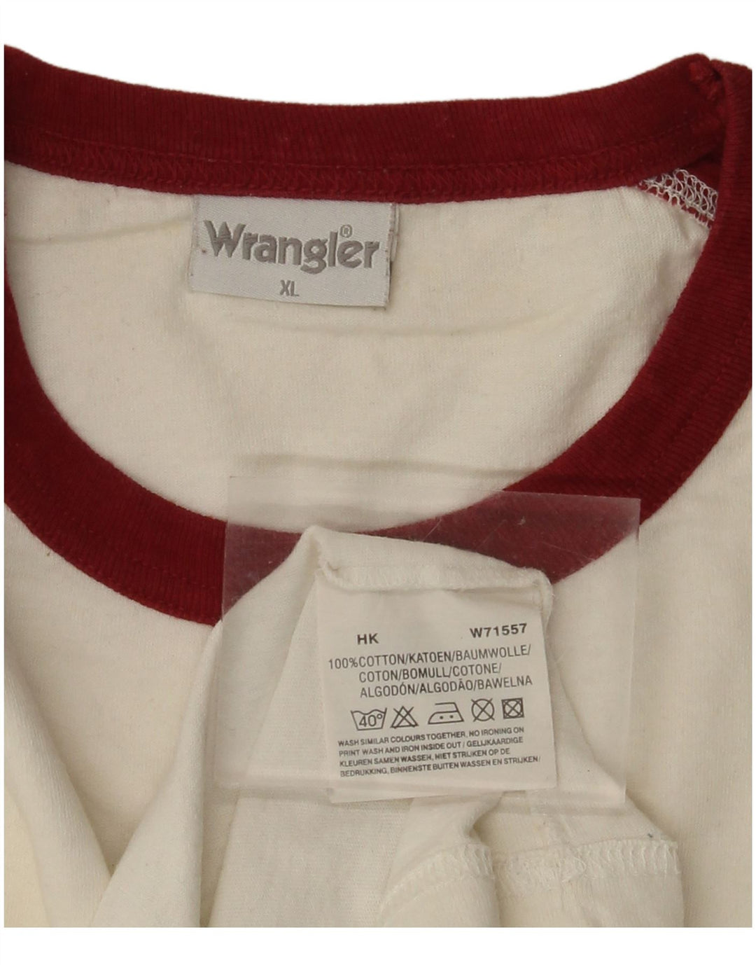 Tricou grafic WRANGLER pentru bărbați Top XL, alb, bumbac color bloc