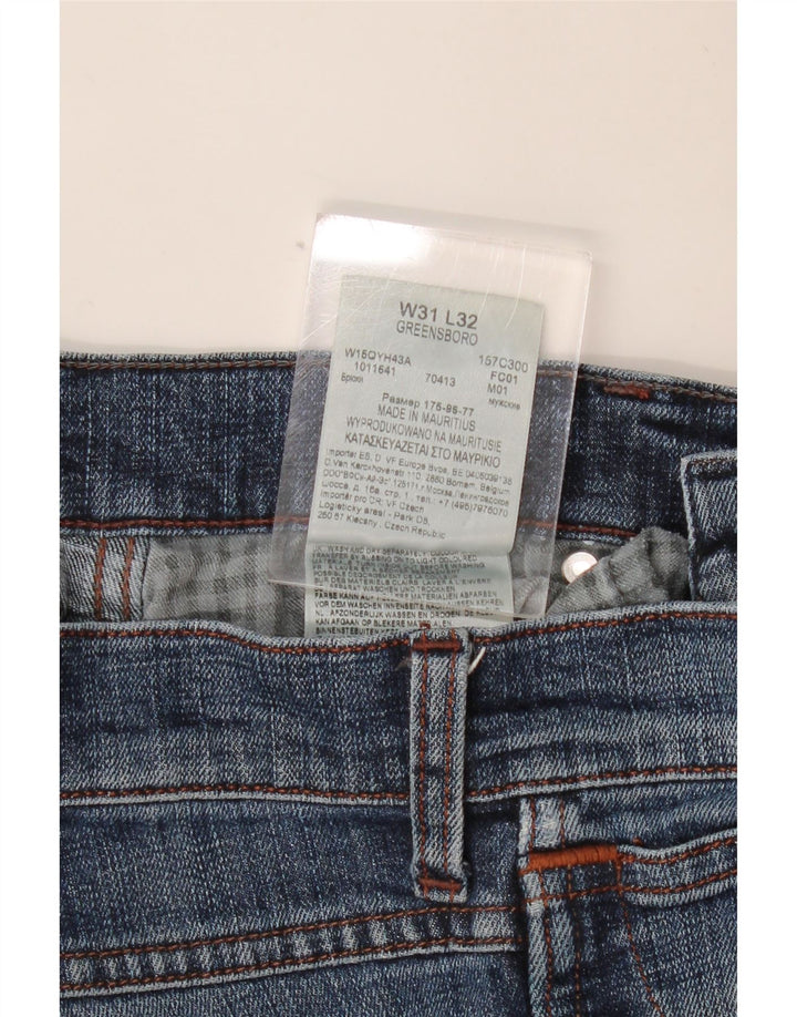 WRANGLER Blugi pentru bărbați Greensboro Slim W31 L32 Bumbac albastru