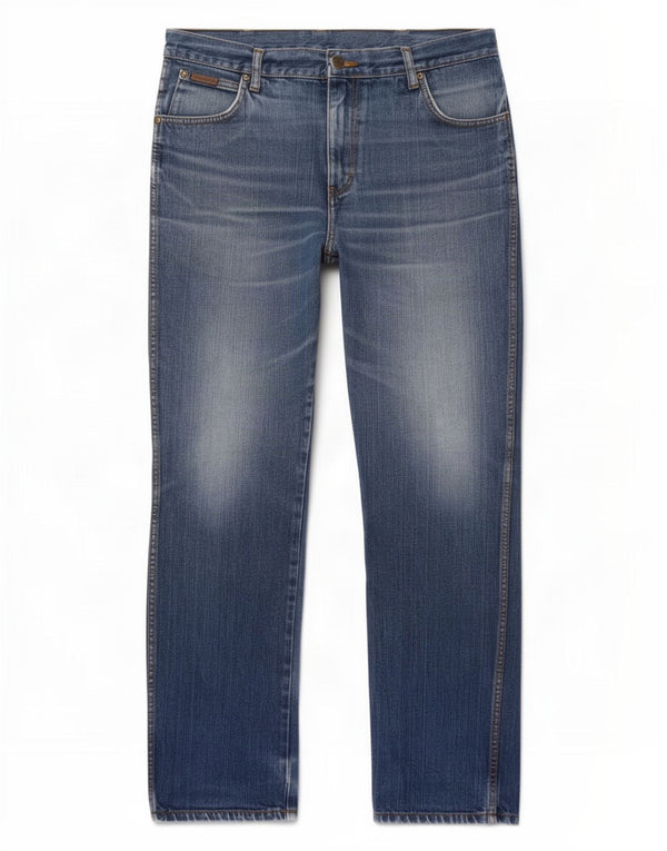 Blugi drepte pentru bărbați Wrangler Texas W36 L32 Bumbac albastru