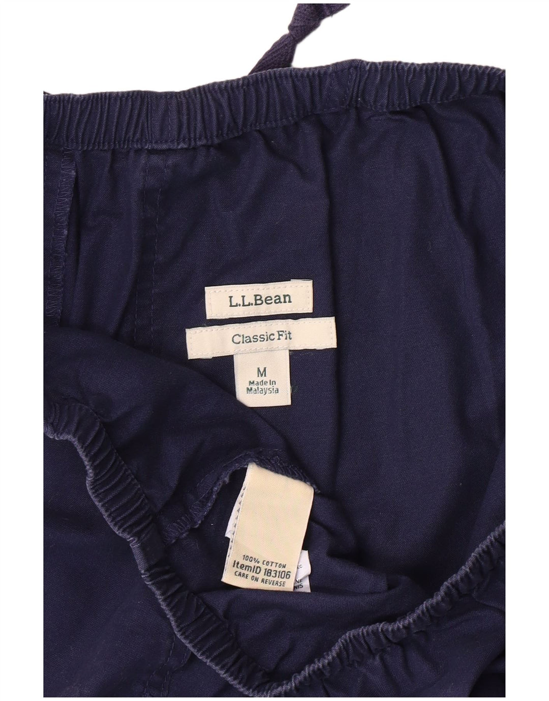 Pantaloni scurți chino pentru bărbați L.L.BEAN Classic Fit Medium W30 Bleumarin Bumbac Classic