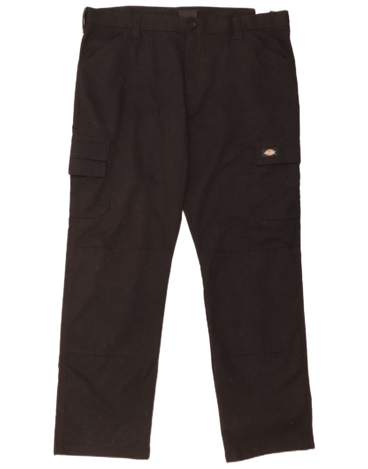 Pantaloni cargo dritti pentru bărbați Dickies W40 L32 Poliester negru