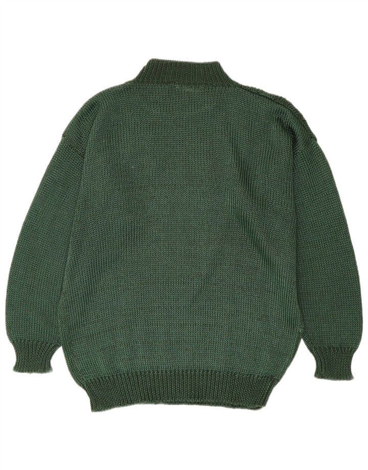 Pulover Toplike pentru bărbați cu gât țestoasă, mărimea 40 verde mediu Argyle/Diamond