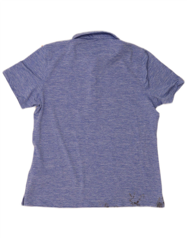 Vineyard Vines Tricou polo pentru femei UK 14 Poliester cu dungi albastre medii