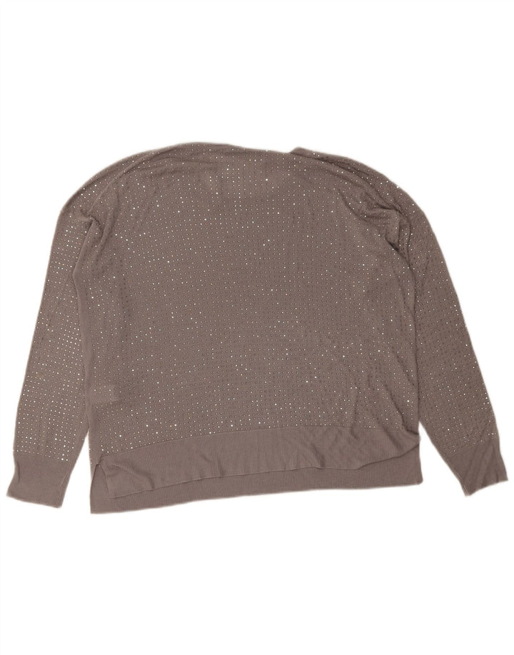 Bluză pentru femei Zara UK 14 Medium Gri Spotted Viscose