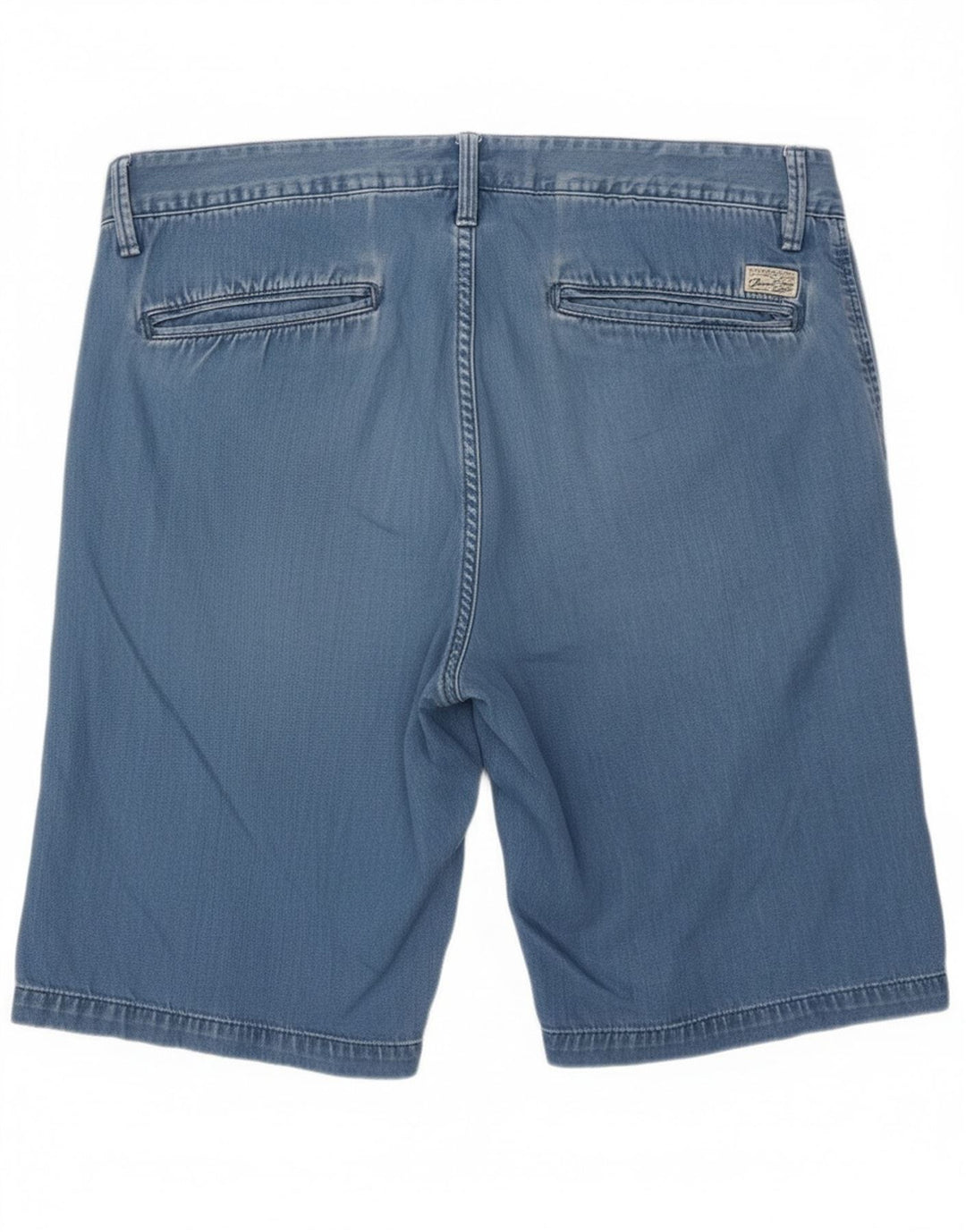 Scotch & Soda Pantaloni scurți din denim pentru bărbați W32, bumbac albastru mediu