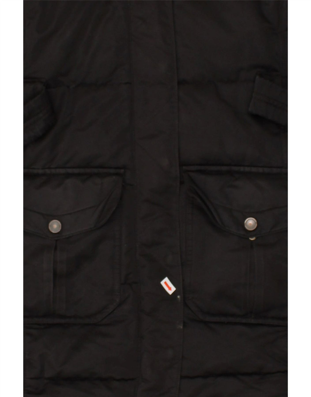 ADIDAS Womens Hooded Padded Coat UK 10 Small Black Polyester | Vintage Adidas | Thrift | Second-Hand Adidas | Used Clothing | Messina Hembry 