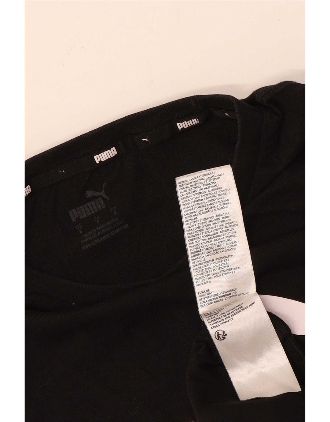 Tricou grafic Puma pentru bărbați Top mic, negru, bumbac