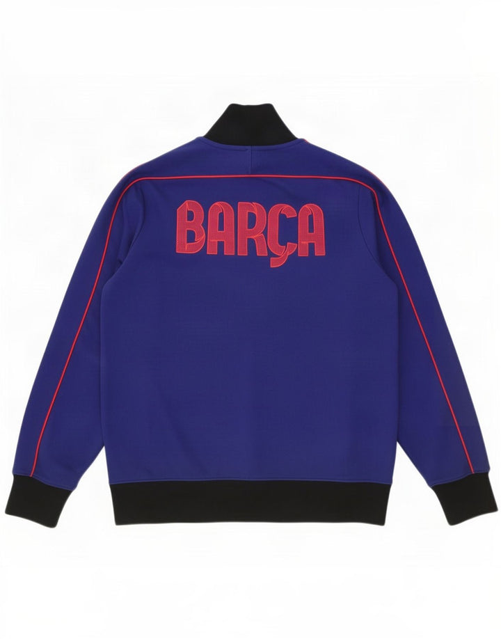 Jachetă de top pentru trening cu grafic Barcelona Nike pentru bărbați, mare, albastru