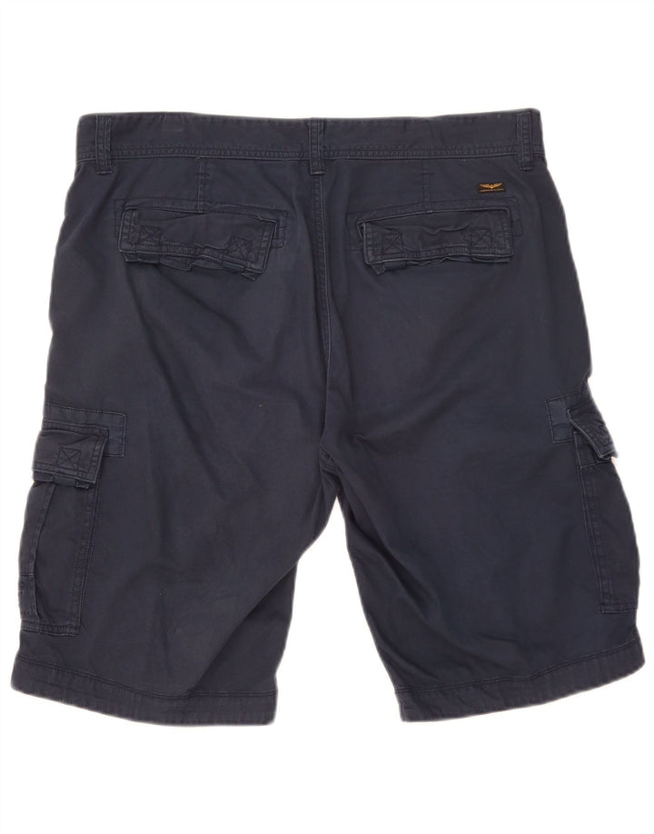 Pantaloni scurți cargo Pme Legend pentru bărbați W34, mari, albastru, bumbac