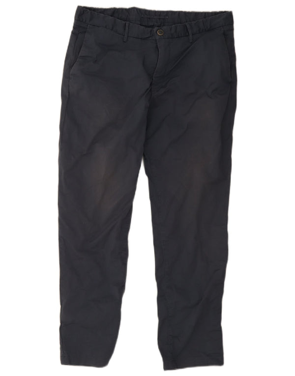 Massimo Dutti Pantaloni Chino Slim Fit pentru bărbați EU 44 Large W34 L30 Bleumarin