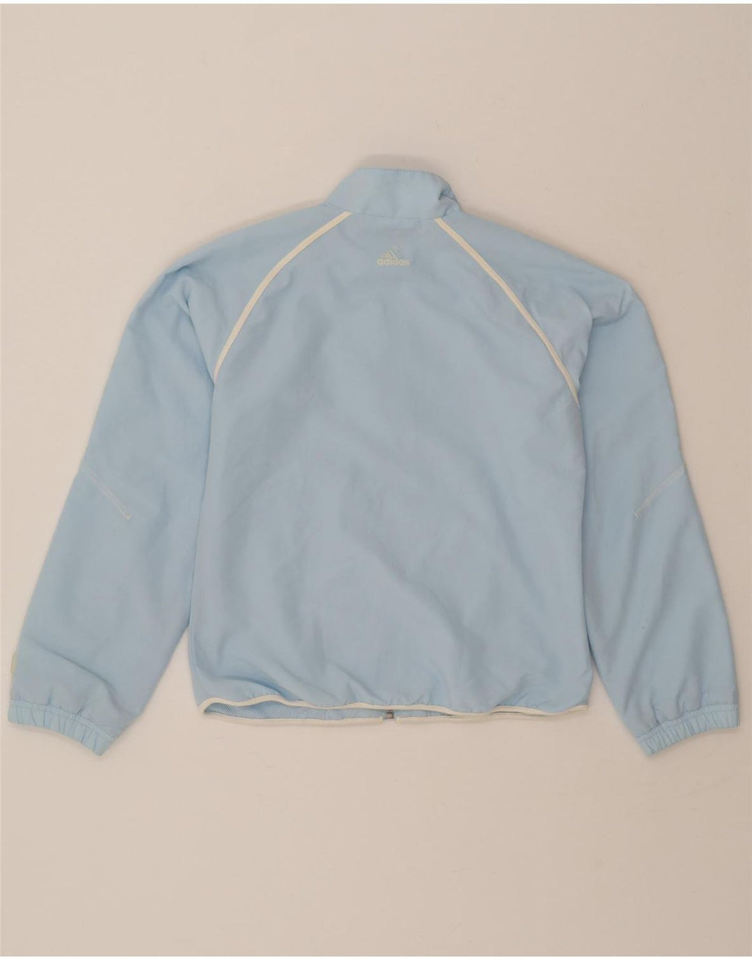 ADIDAS Girls Tracksuit Top Jacket 11-12 Years Blue Polyester Vintage Adidas and Second-Hand Adidas from Messina Hembry 