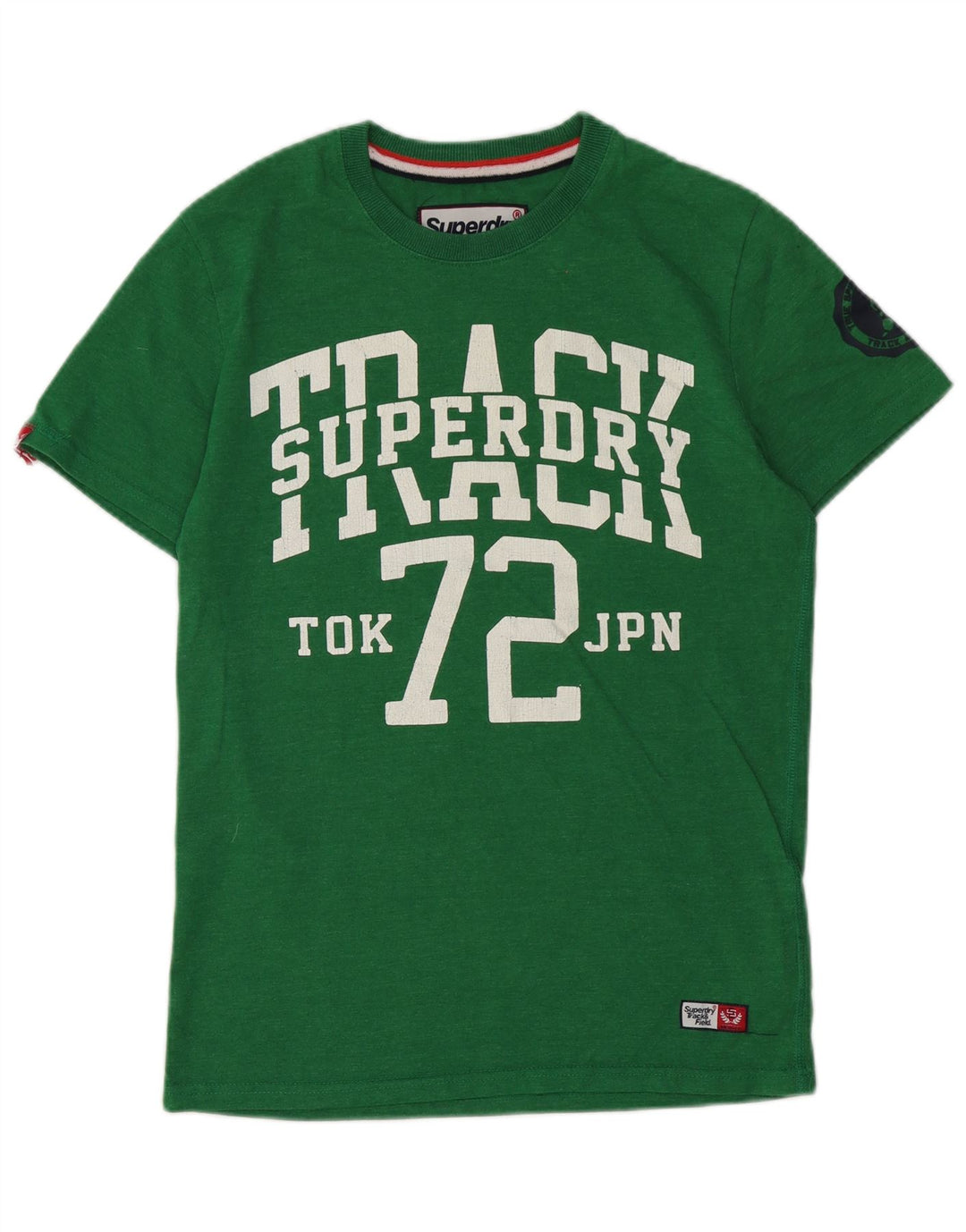 Tricou grafic pentru bărbați Superdry Top din bumbac verde mediu