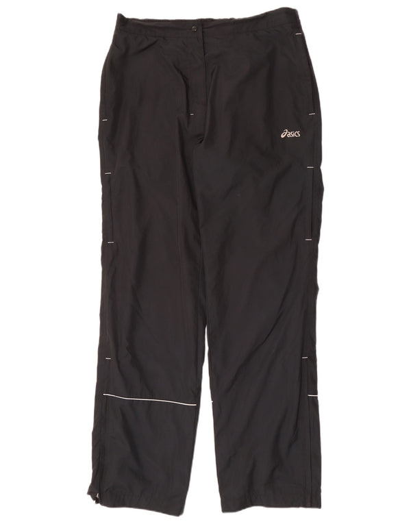 Asics Womens Waterproof Trousers UK 14 Medium Black Polyester