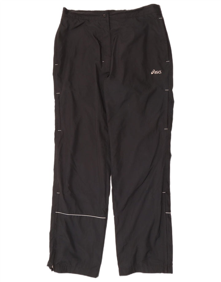 Pantaloni impermeabili pentru femei Asics UK 14 Poliester mediu negru