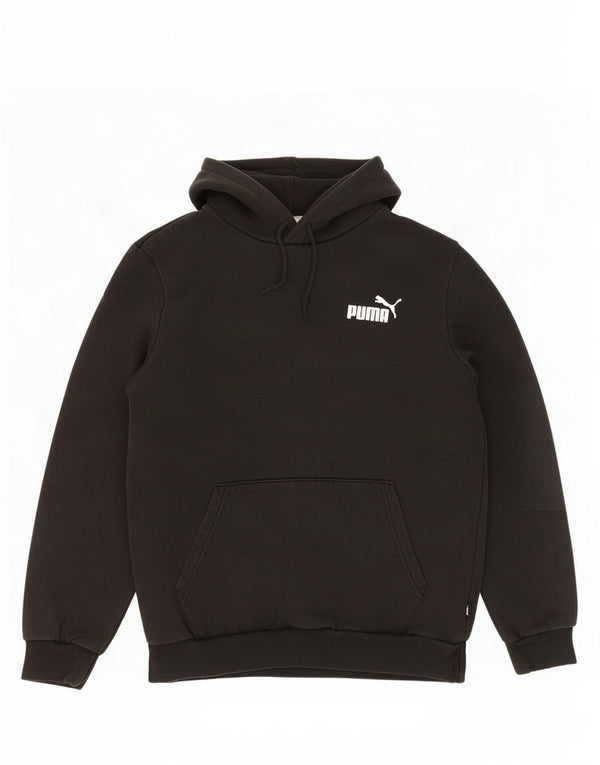 Pulover Puma pentru bărbați, bumbac mic, negru