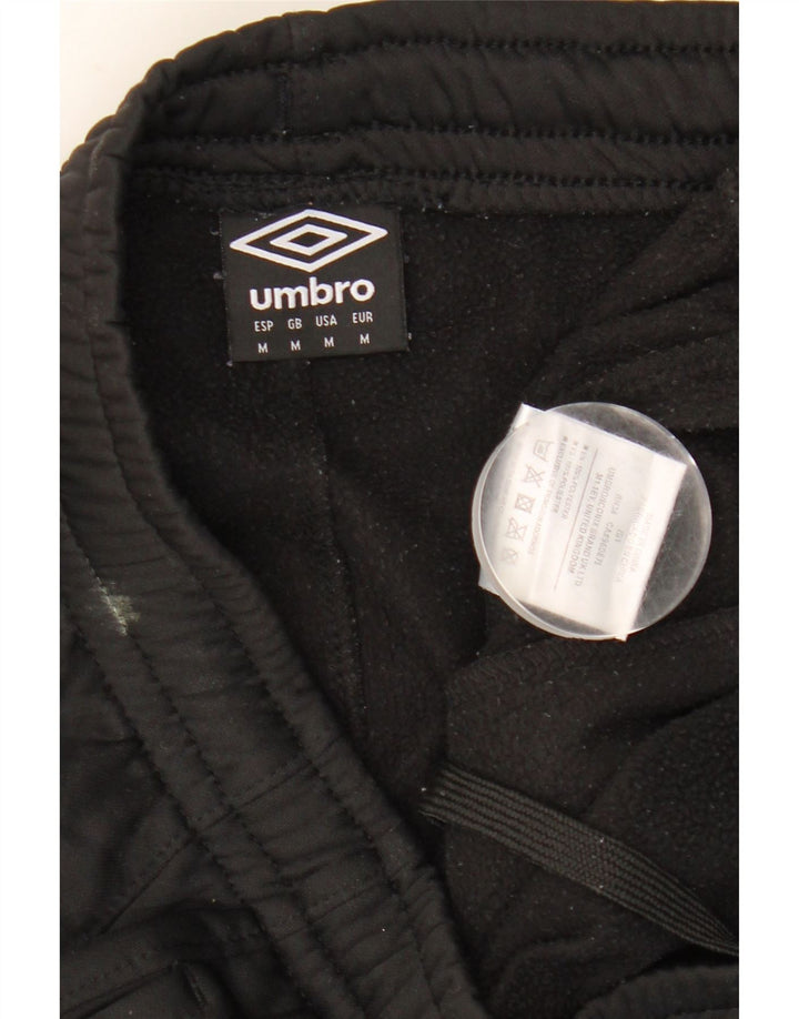 UMBRO Pantaloni de trening grafic pentru bărbați, poliester mediu negru