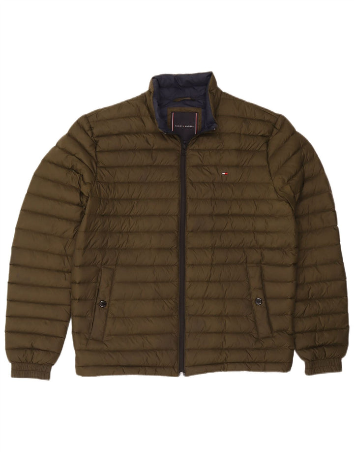 Jachetă căptușită Tommy Hilfiger pentru femei UK 14 Medium Khaki Poliamidă