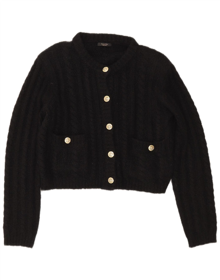 Pulover cardigan supradimensionat pentru femei Massimo Dutti UK 10 Mic Negru