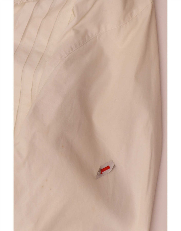 Cămașă Tuxedo pentru femei Benetton UK 12 Medium White