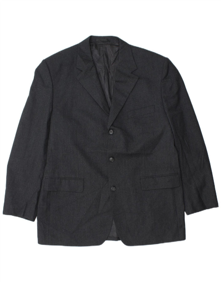 Jachetă Blazer pentru bărbați Pierre Cardin cu 3 nasturi IT 50 Lână mare gri