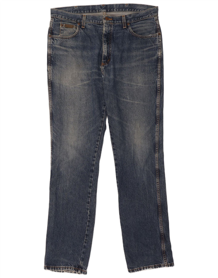 Blugi slim pentru bărbați Wrangler W38 L36 albastru