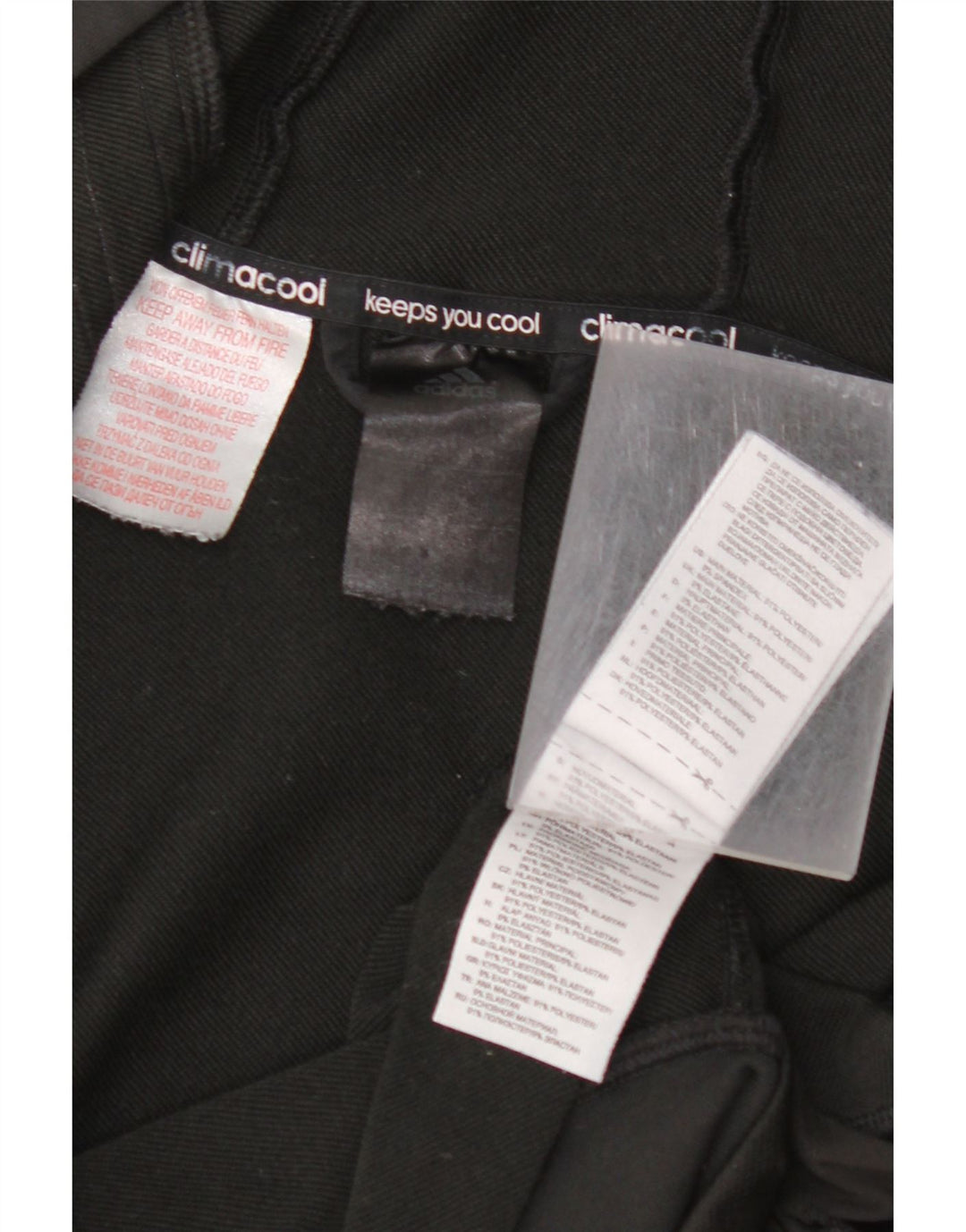 Pulover ADIDAS pentru fete Climacool, cu fermoar, 11-12 ani, poliester negru