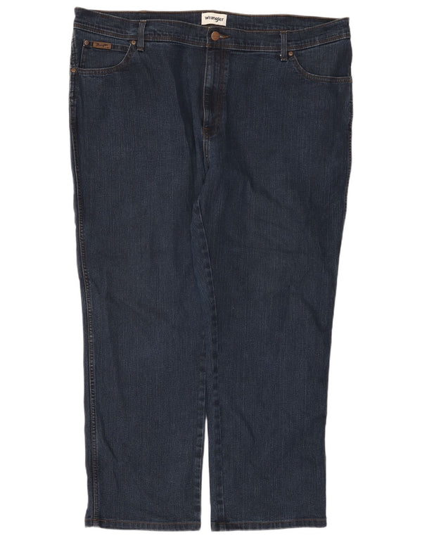 Blugi drepte pentru bărbați Wrangler Texas W46 L32 bumbac bleumarin