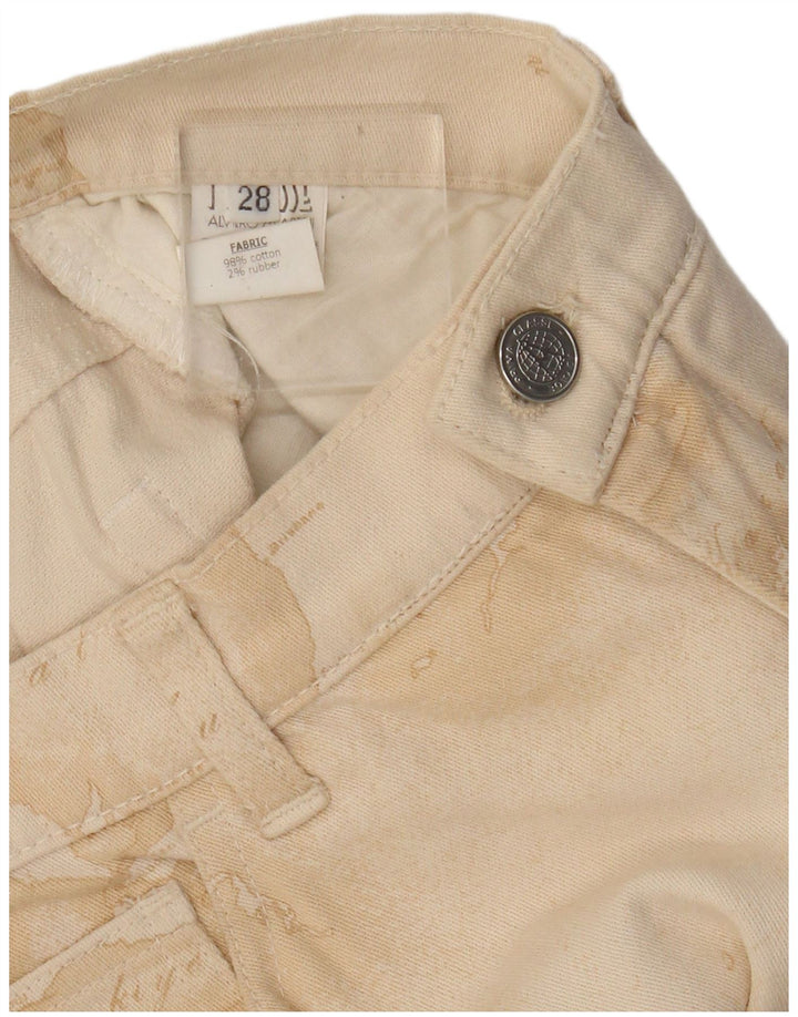 ALVIERO MARTINI Pantaloni casual de damă cu model abstract L28 L30 bej