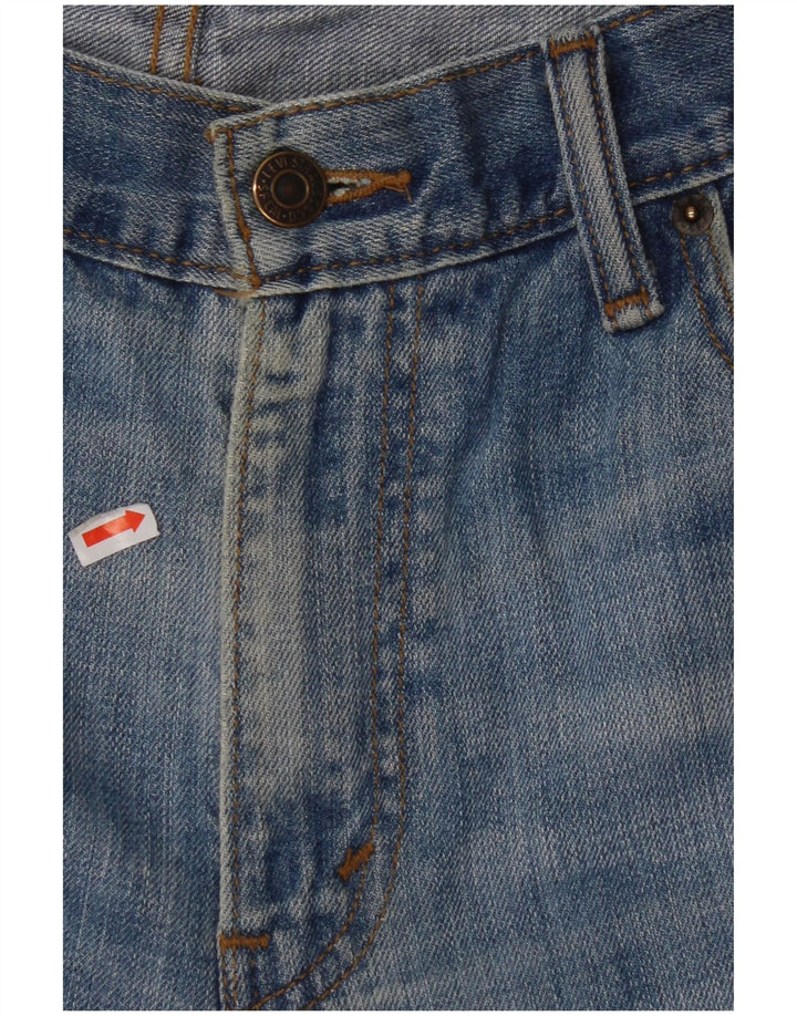 Blugi drepti pentru bărbați LEVI'S 514 W34 L32 Bumbac albastru