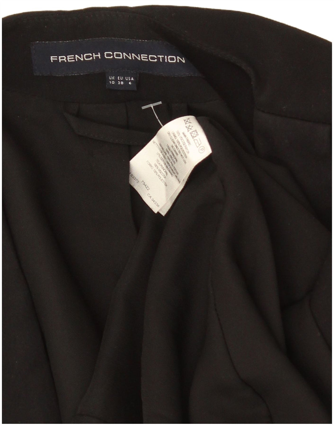 Jachetă cu mâneci 3/4 pentru femei French Connection, deschisă, UK 10, neagră