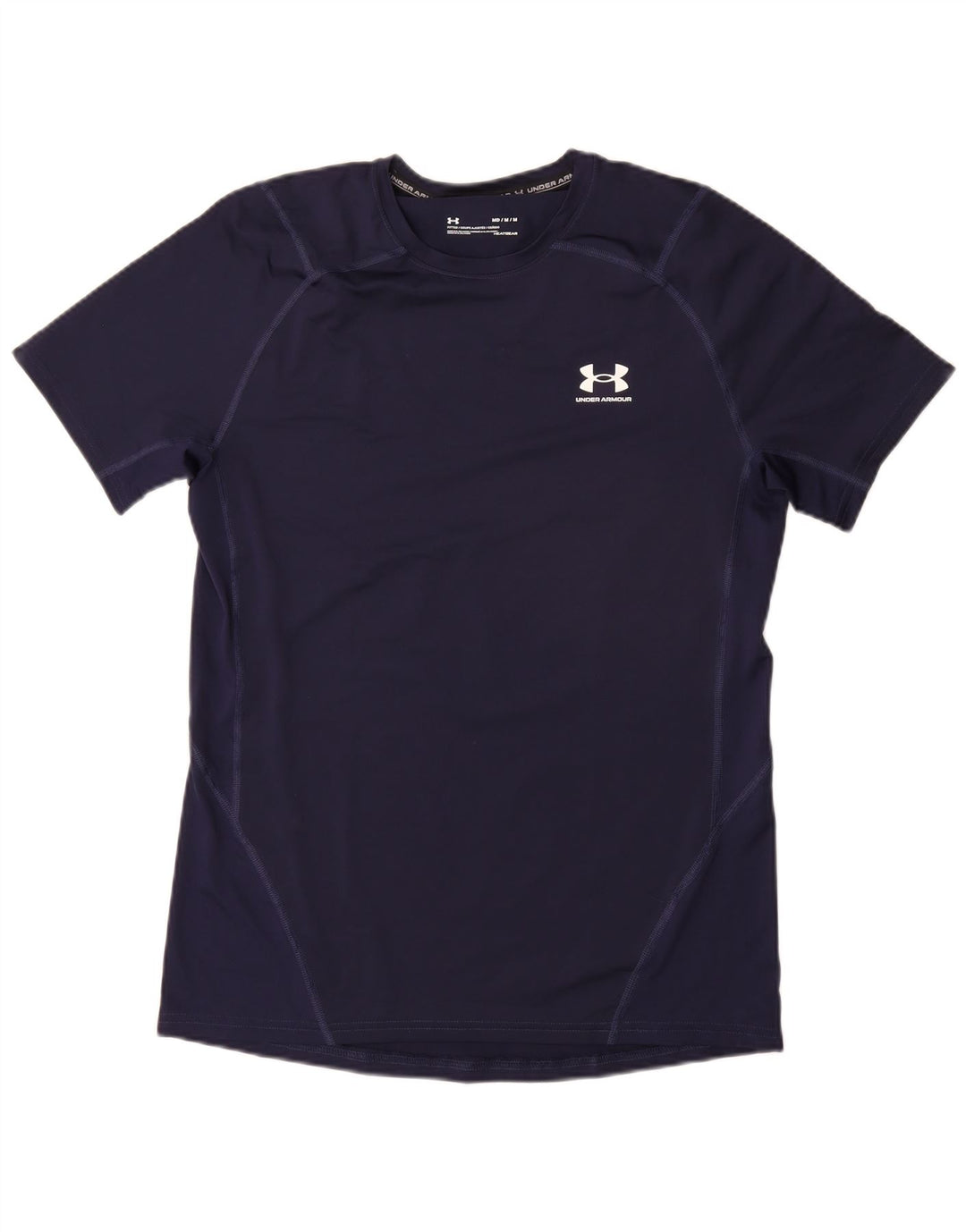 UNDER ARMOUR Bărbați Heat Gear Tricou Top Mediu Bleumarin Sintetic