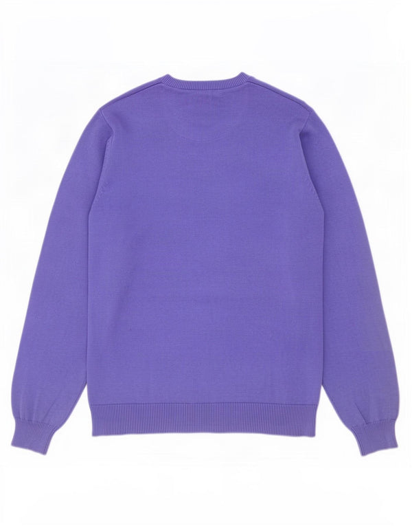 Pulover pentru bărbați Marks & Spencer, cu formă obișnuită, cu gât crew, mare, violet