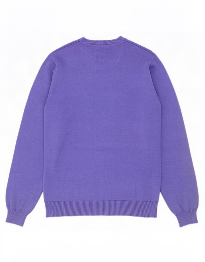 Pulover pentru bărbați Marks & Spencer, cu formă obișnuită, cu gât crew, mare, violet